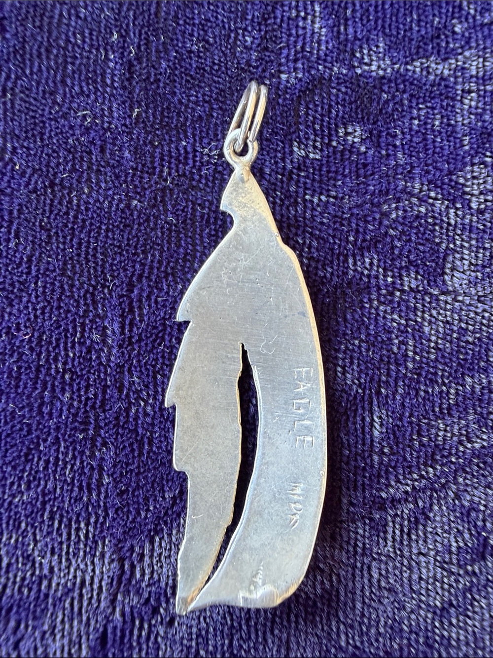 925 sterling silver eagle pendant by WDF Haida Northwest Coast - Picture 3 of 6